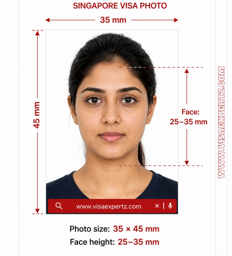 Singapore visa photo requirement guide